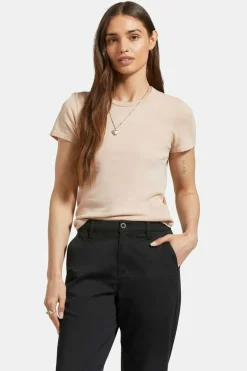 Carefree Organic Garment Dye Slim Crew T-Shirt