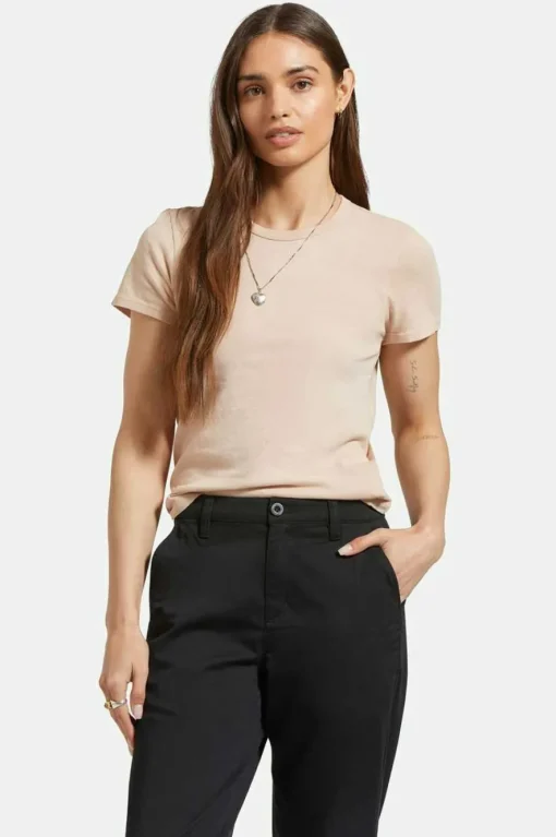 Carefree Organic Garment Dye Slim Crew T-Shirt
