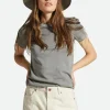 Carefree Organic Garment Dye Slim Crew T-Shirt