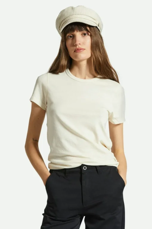 Carefree Organic Garment Dye Slim Crew T-Shirt