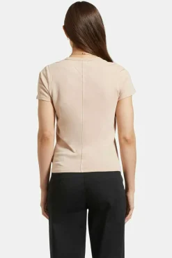 Carefree Organic Garment Dye Slim Crew T-Shirt