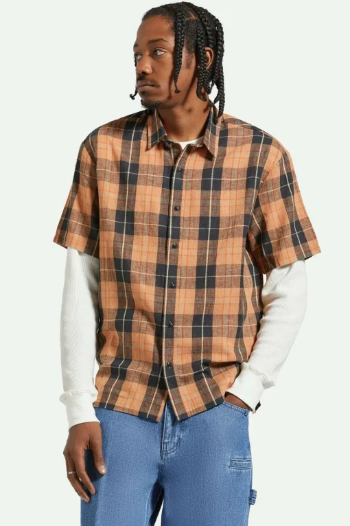 Cru Linen Blend Relaxed S/S Woven Shirt
