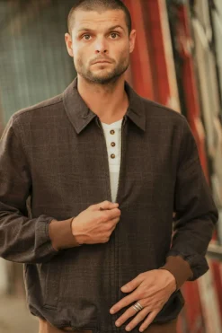Dillinger Houndstooth Bomber Jacket