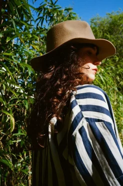 Mykonos Stripe Boyfriend S/S Woven Shirt