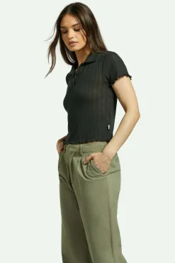 Novelty Ribbed S/S Polo
