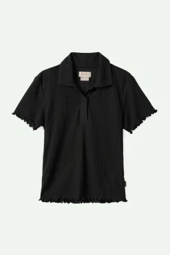 Novelty Ribbed S/S Polo