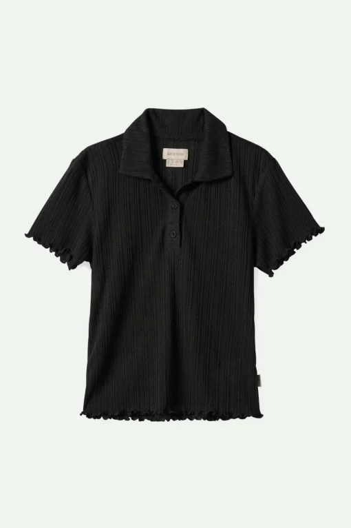 Novelty Ribbed S/S Polo