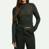 Novelty Ribbed Turtleneck L/S