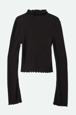 Novelty Ribbed Turtleneck L/S