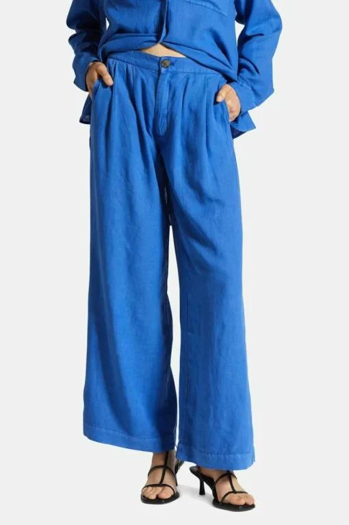 Vintage Linen Blend Wide Leg Pant