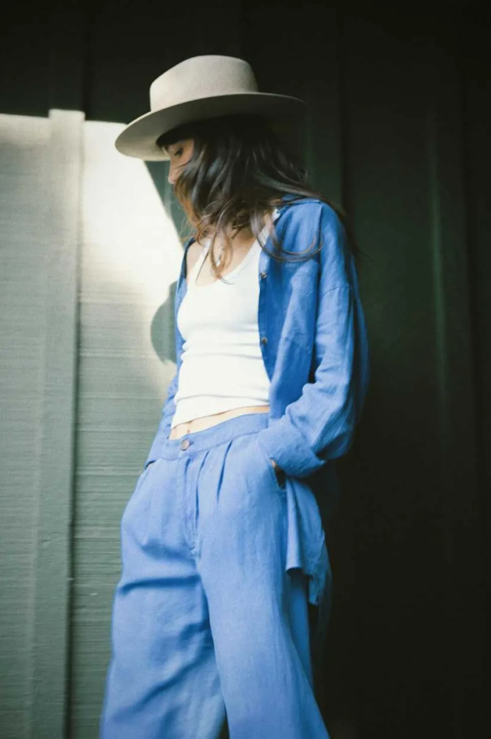 Vintage Linen L/S Woven Shirtdress