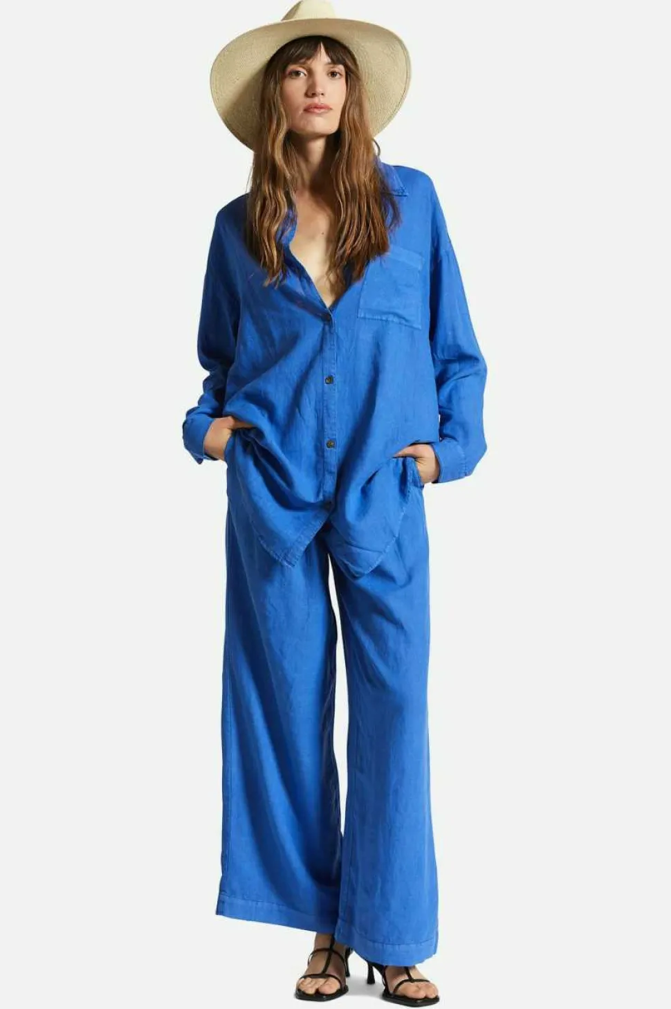 Vintage Linen L/S Woven Shirtdress